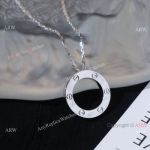 TOP Replica S925 silver Cartier Love Pendant Necklace 43cm AAA Replica